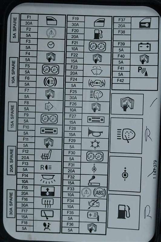 Mini Cooper Light Bulbs Chart